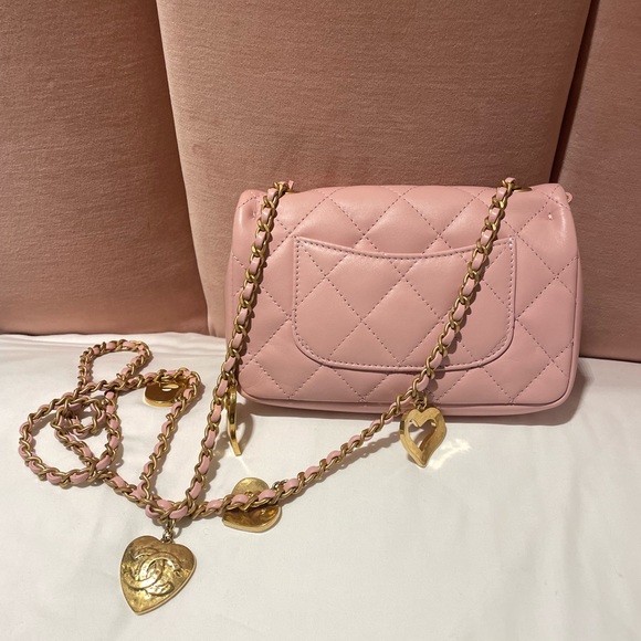 Chanel Mini Flap with Heart Charms - Picture 2 of 8